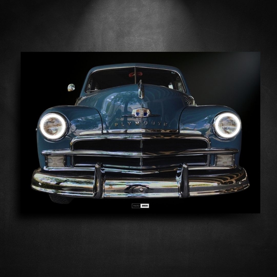 Tableau Néon Plymouth De Luxe Sedan-Marodeco