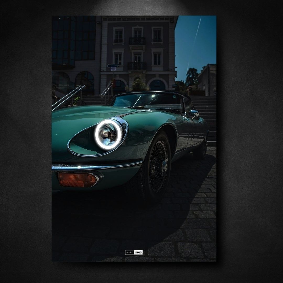 Tableau Néon Jaguar E-Type-Marodeco