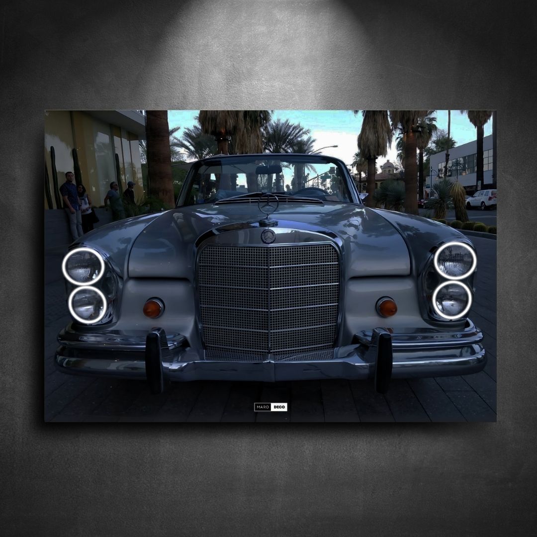 Tableau Néon Mercedes 220SE Cabriolet-Marodeco