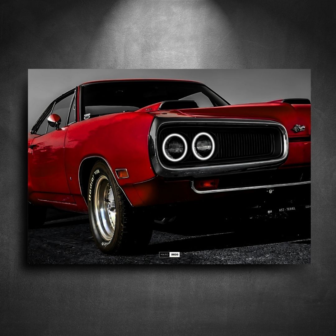 Tableau Néon Dodge Coronet Super Bee-Marodeco