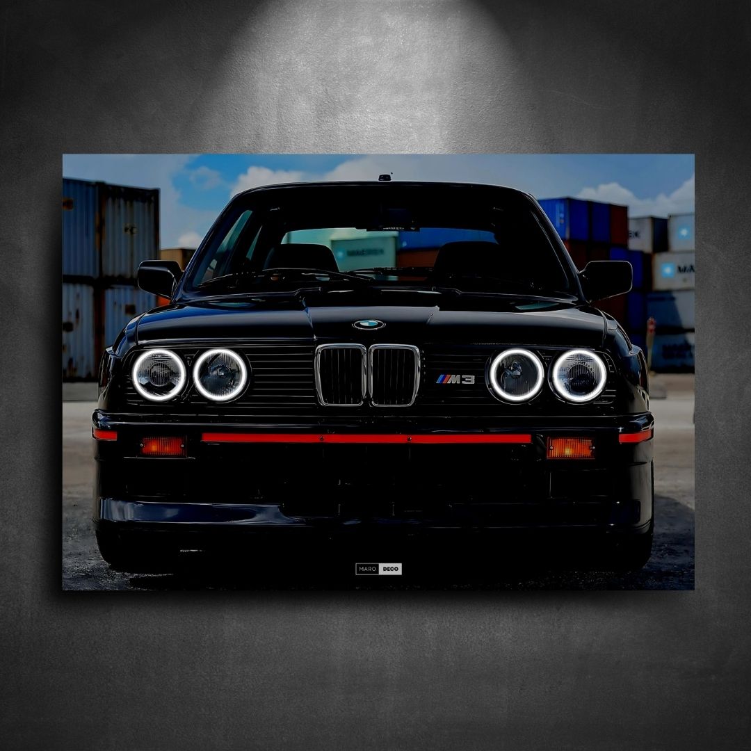 Tableau Néon BMW M3 (E30)-Marodeco