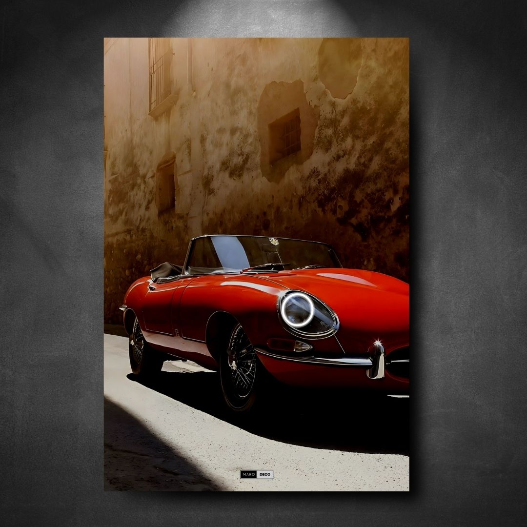 Tableau Néon Jaguar E-Type Série 1-Marodeco