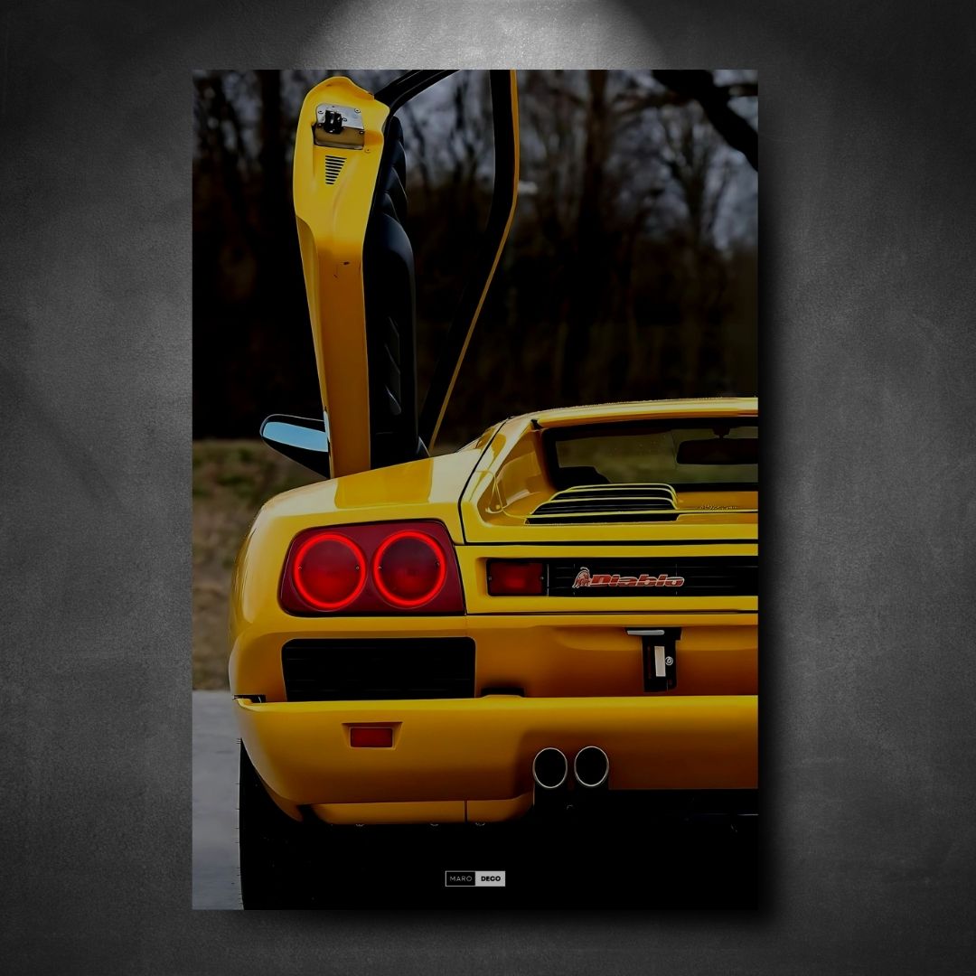 Tableau Néon Lamborghini Diablo-Marodeco