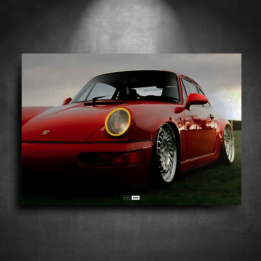 Tableau Néon Porsche 911-Marodeco