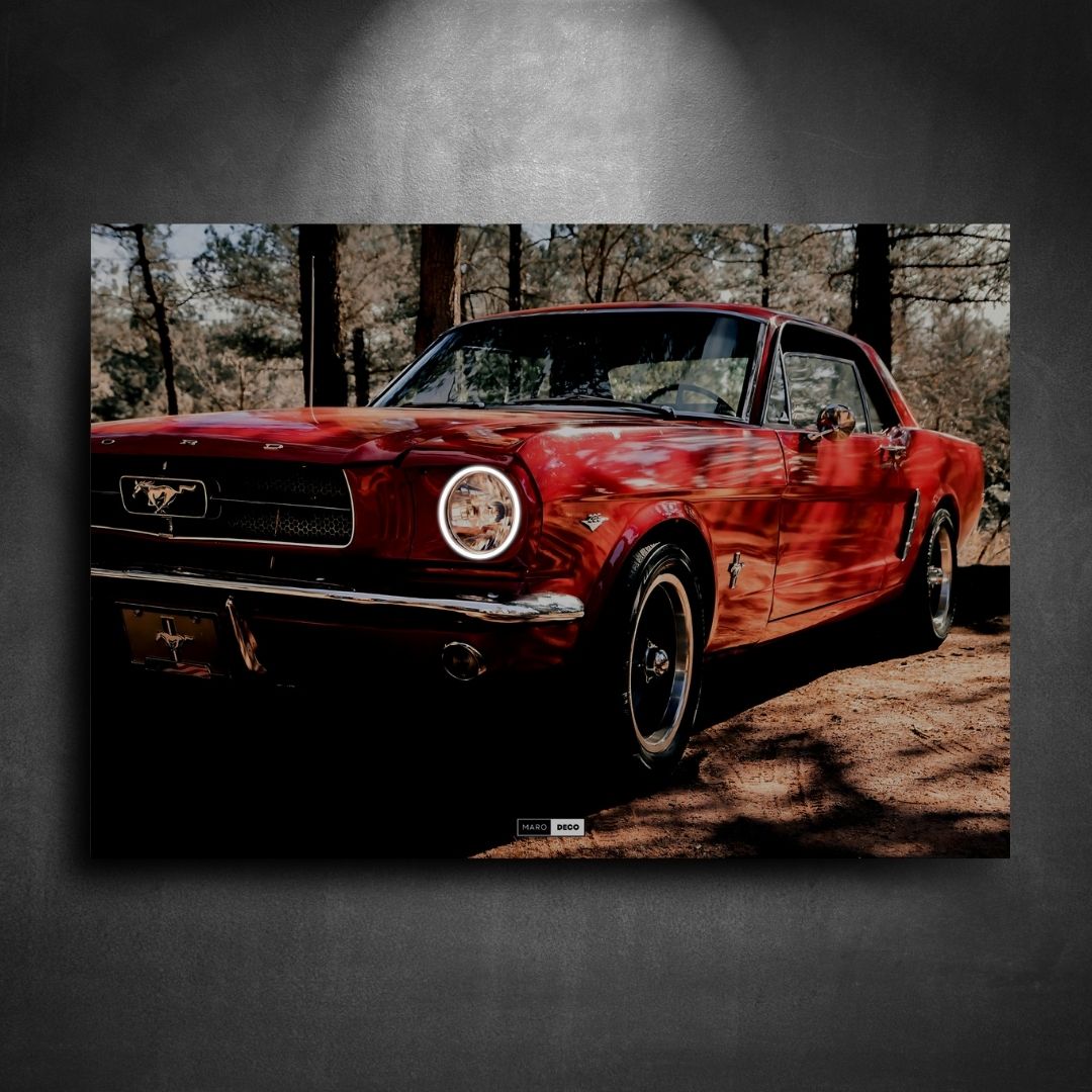 Tableau Néon Ford Mustang-Marodeco