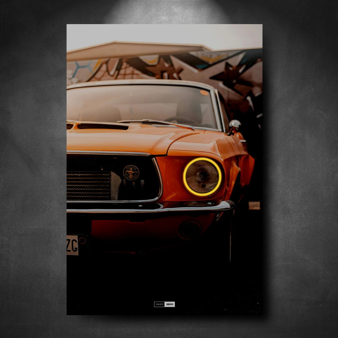 Tableau Néon Ford Mustang-Marodeco