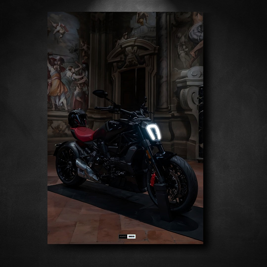Kunsttafel NEON Ducati XDiavel Nera
