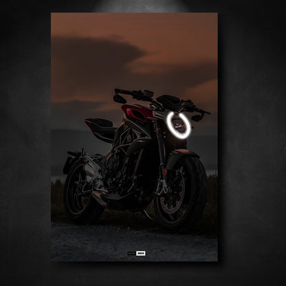 Kunsttafel NEON MV Agusta Dragster 800