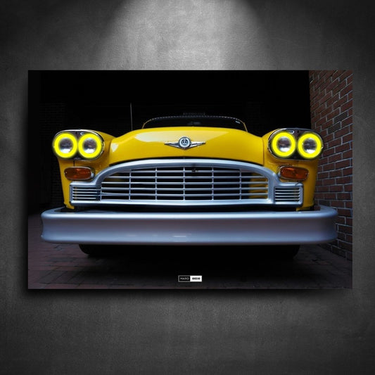 Tableau Néon Checker Marathon Taxi-Marodeco