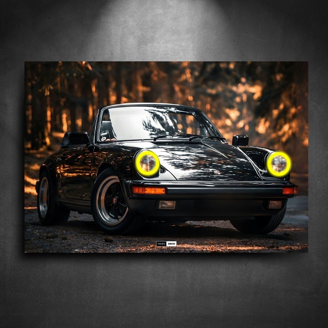 Tableau Néon Porsche 911-Marodeco