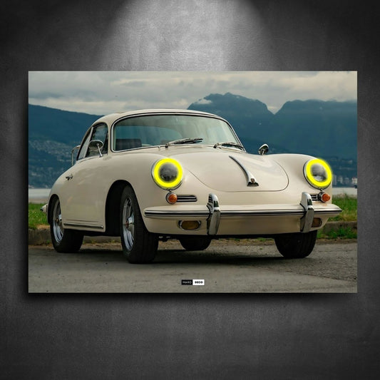 Tableau Néon Porsche 356C Coupe-Marodeco