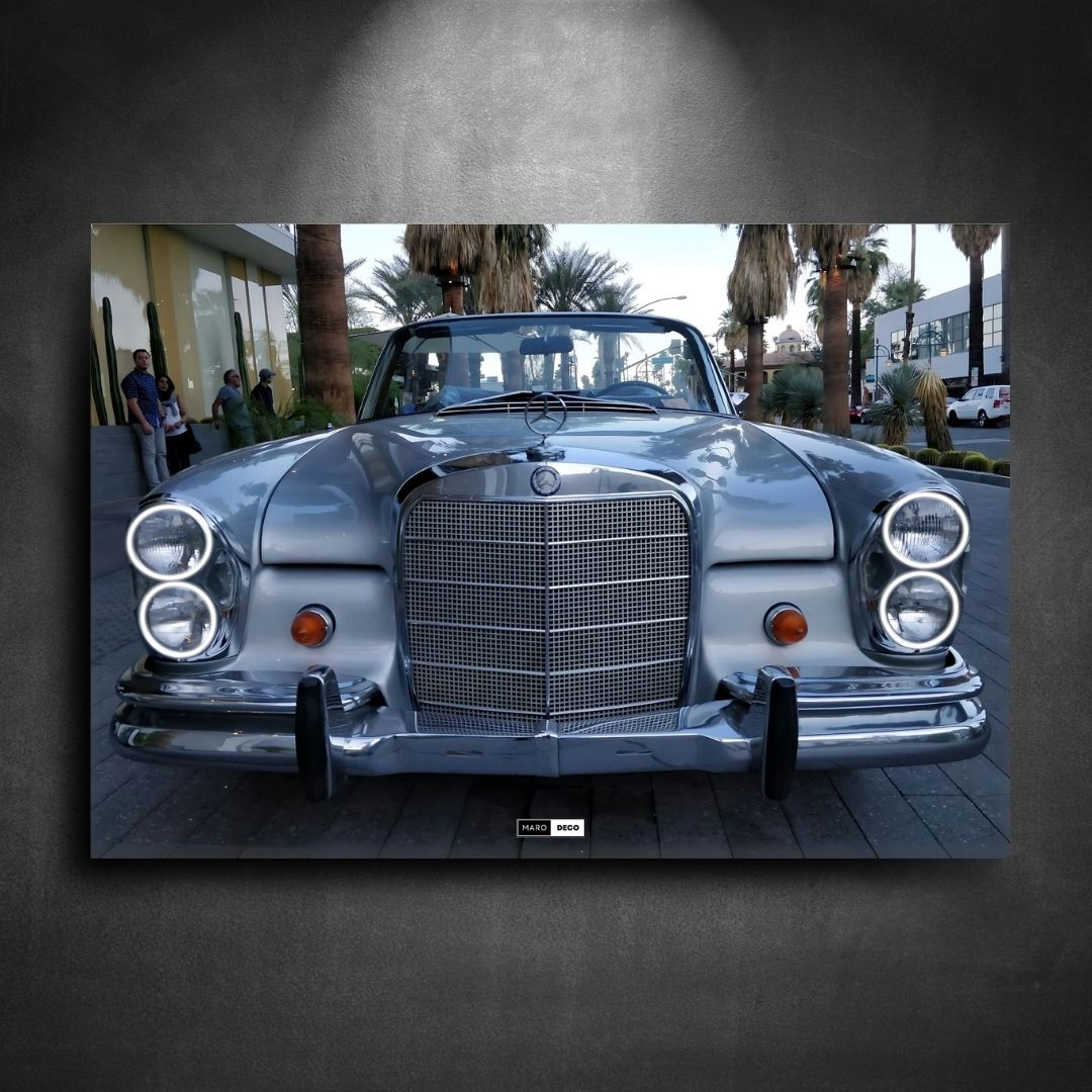 Tableau Néon Mercedes 220SE Cabriolet-Marodeco