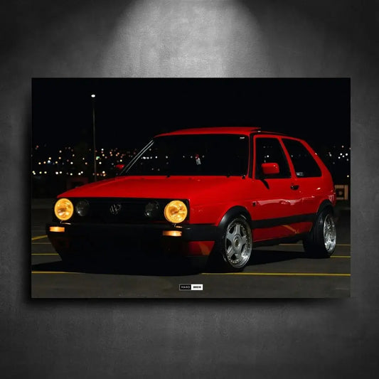 Volkswagen Golf Mk2 — Tableau Plexiglass pour décoration murale
