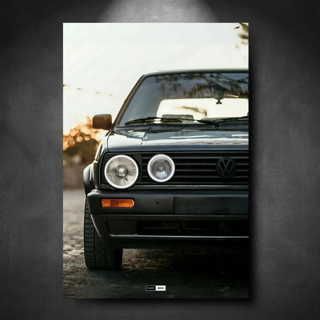 Volkswagen Golf Mk2 — Tableau Plexiglass pour décoration murale