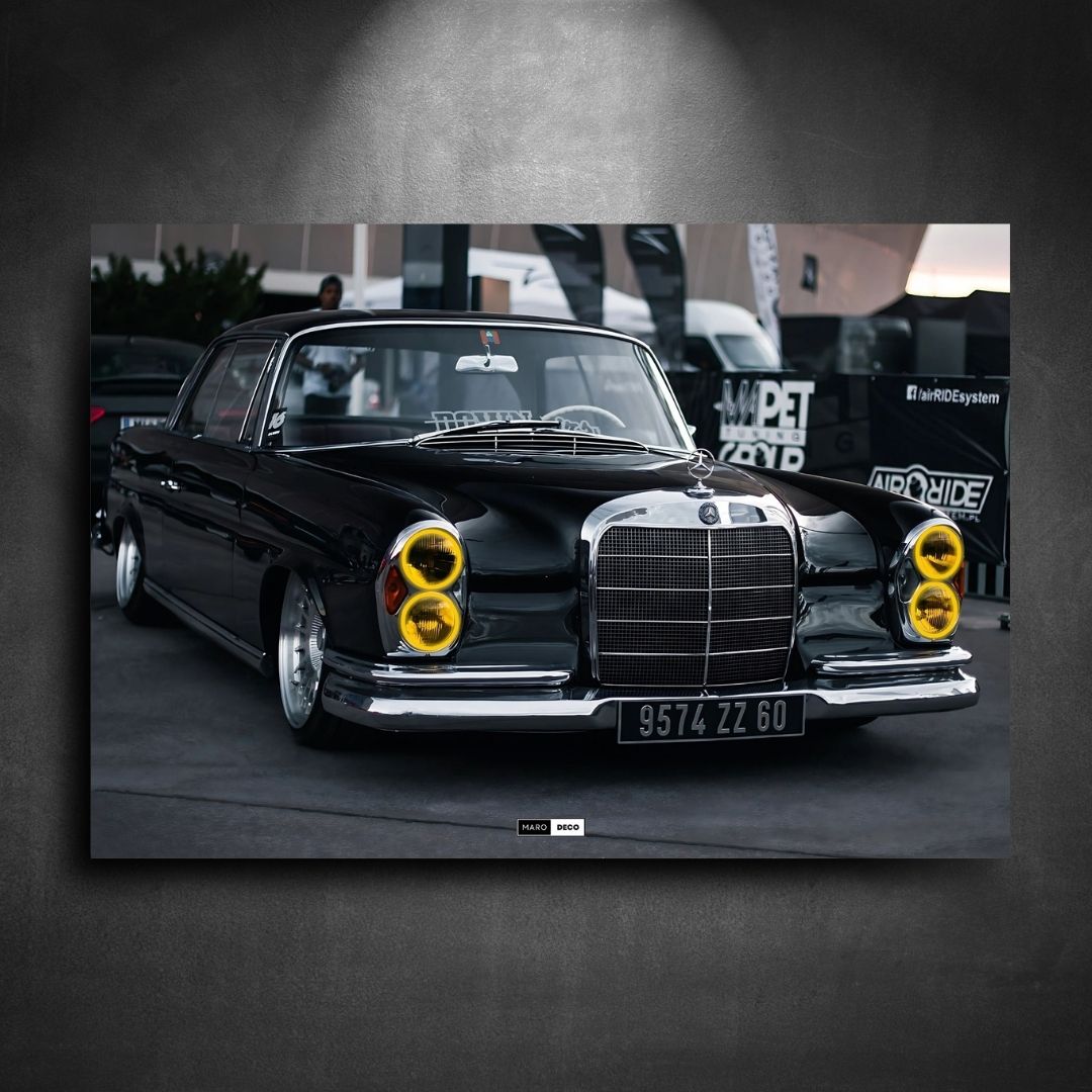 Tableau Néon Mercedes W111 Coupe-Marodeco