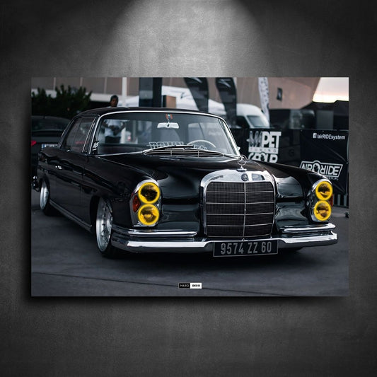 Tableau Néon Mercedes W111 Coupe-Marodeco