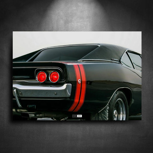 Tableau Néon Dodge Charger-Marodeco
