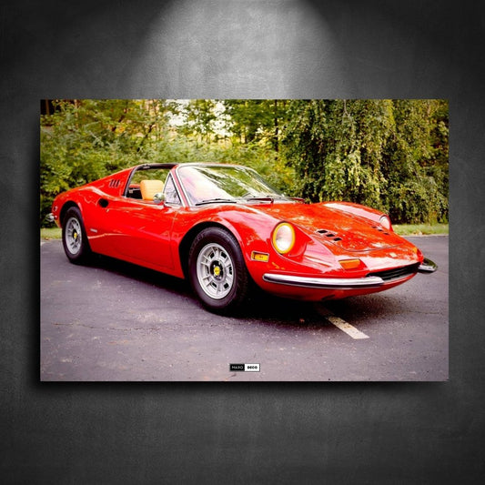 Tableau Néon Ferrari Dino 246 GT-Marodeco