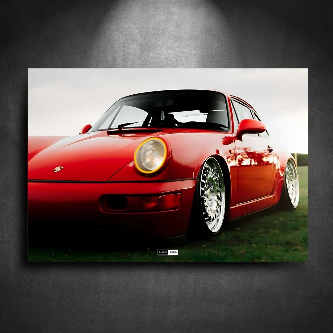 Tableau Néon Porsche 911-Marodeco