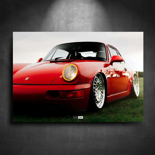 Tableau Néon Porsche 911-Marodeco