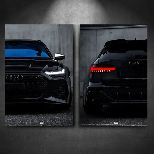 Tableau DUO NÉON Audi RS6 - Marodeco