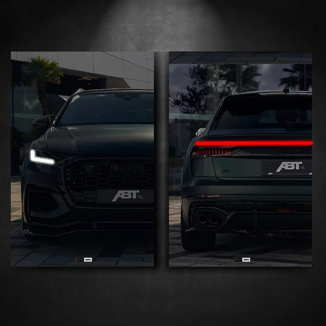 Tableau DUO NÉON Audi RSQ8 ABT - Marodeco