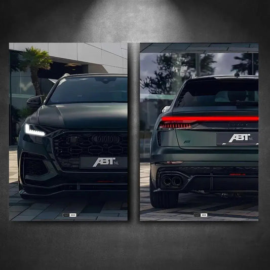 Tableau DUO Audi RSQ8 ABT en Plexiglass | Marodeco