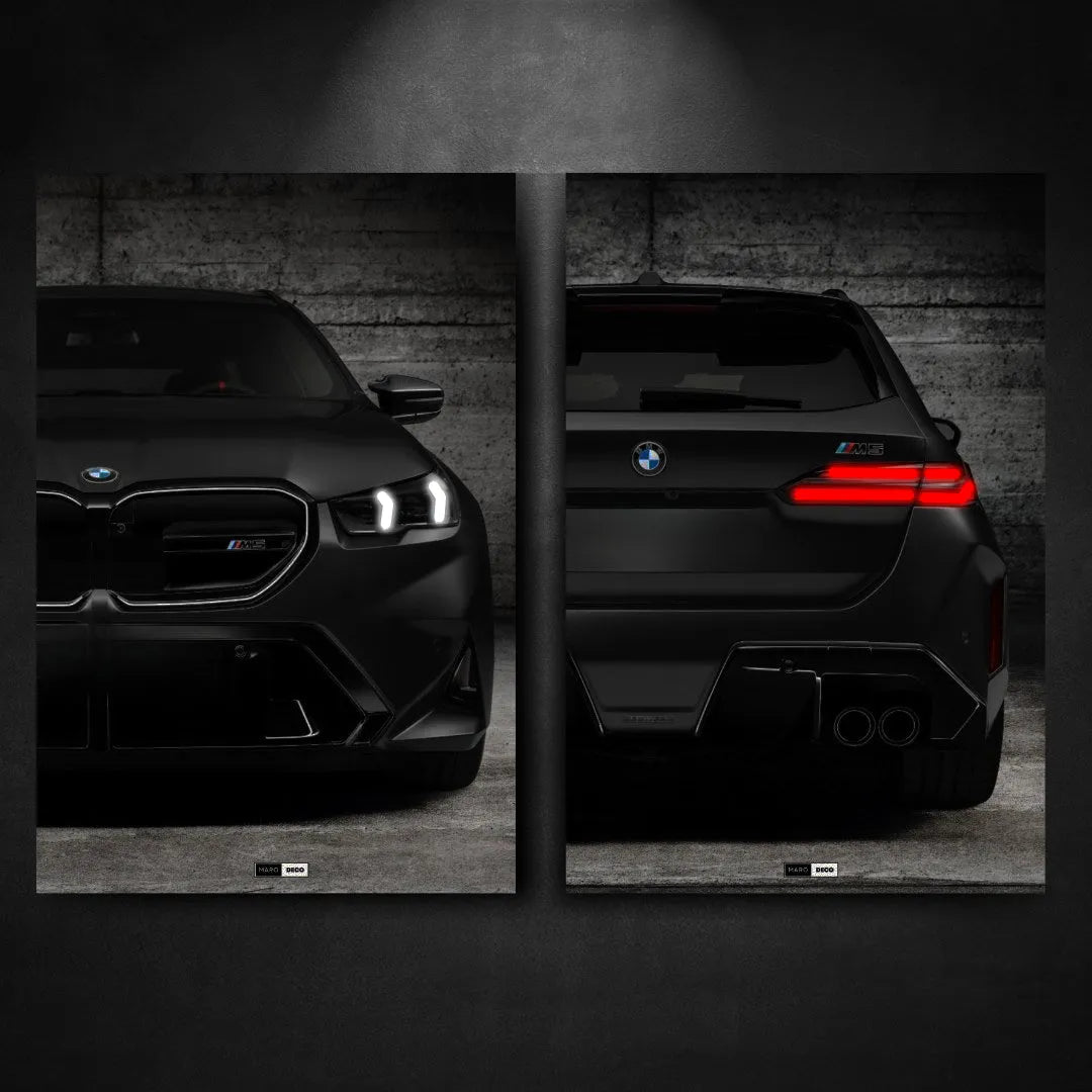 Tableau DUO NÉON BMW M5 - Marodeco