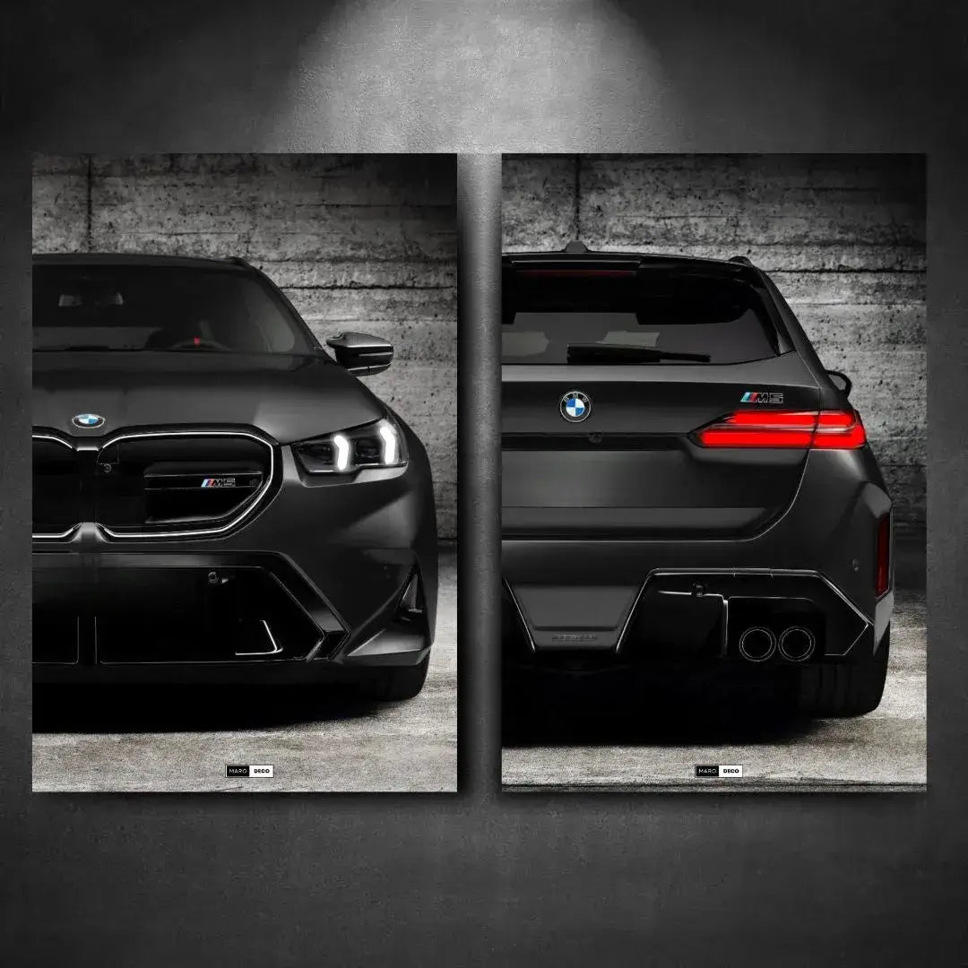 DUO BMW M5 — Tableau Plexiglass pour décoration murale