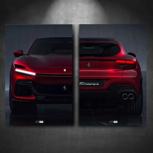 Tableau DUO NÉON Ferrari Purosangue - Marodeco