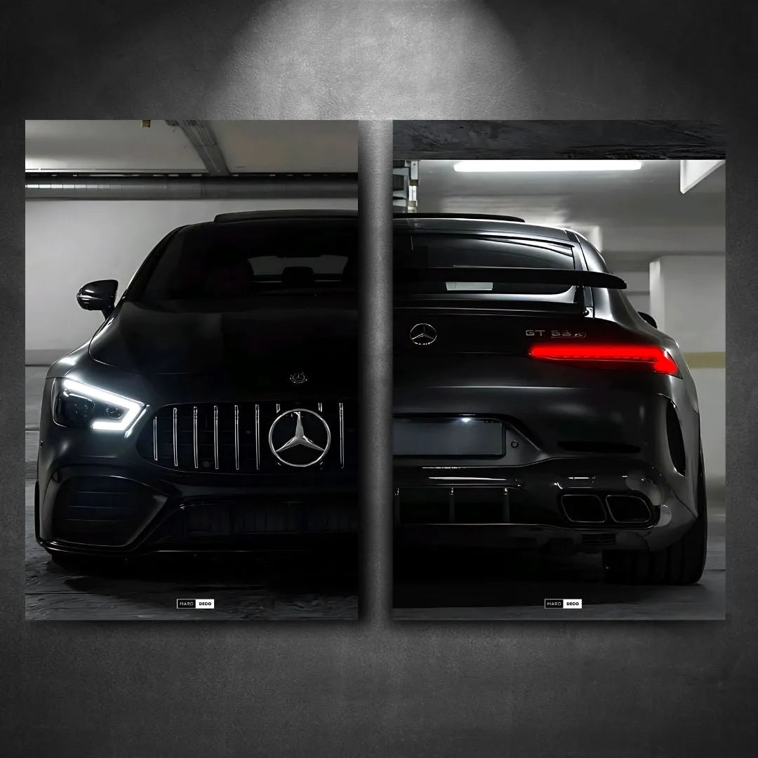 Tableau DUO NÉON Mercedes AMG GT63S - Marodeco