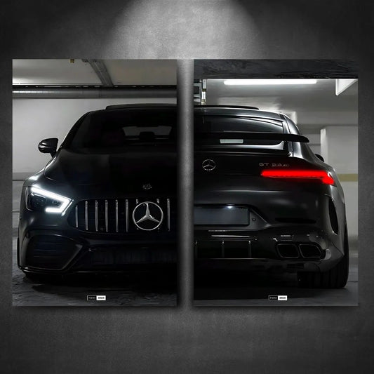 Tableau DUO NÉON Mercedes AMG GT63S - Marodeco