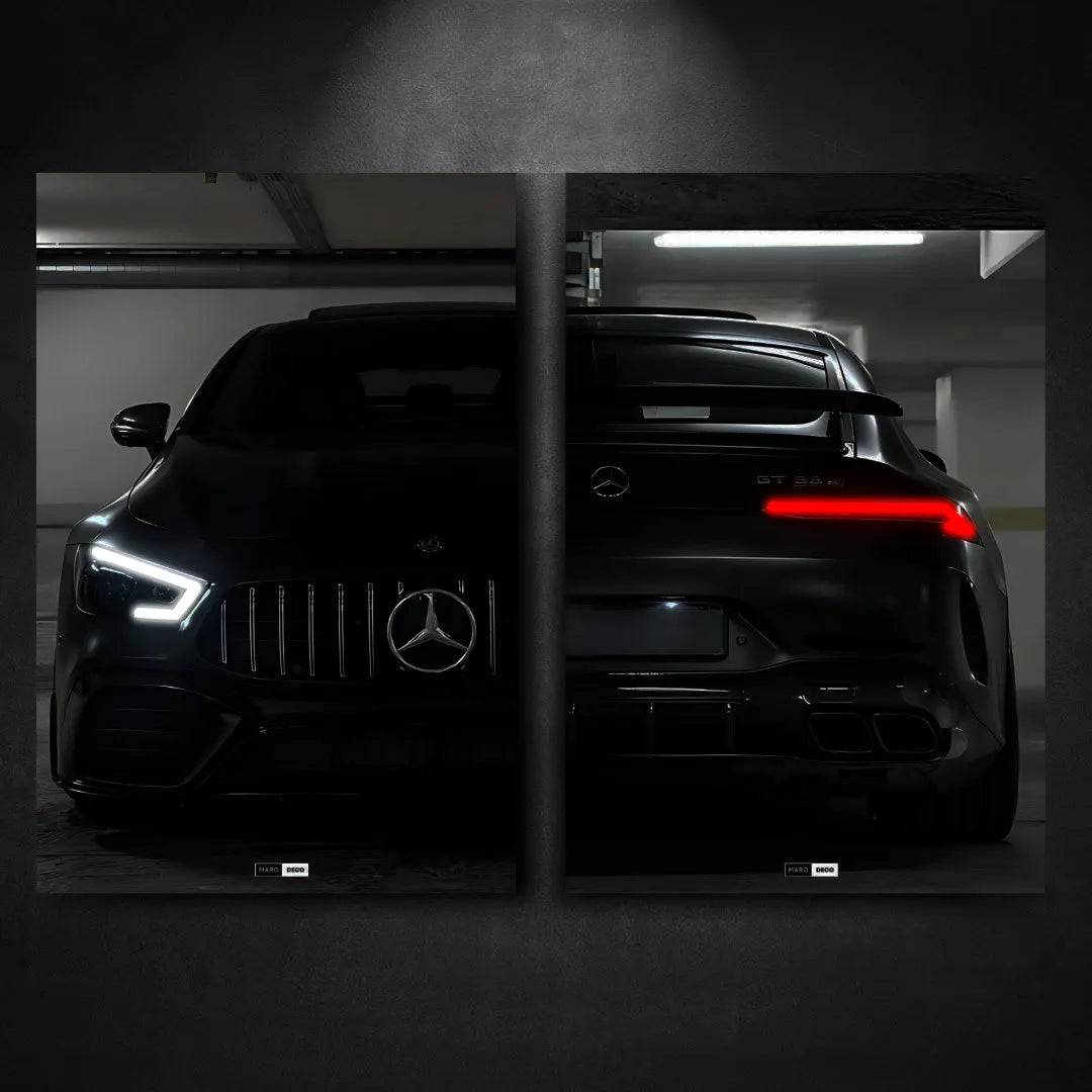Tableau DUO NÉON Mercedes AMG GT63S - Marodeco