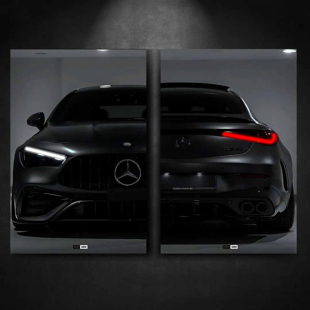 Tableau DUO NÉON Mercedes CLE 53 AMG - Marodeco
