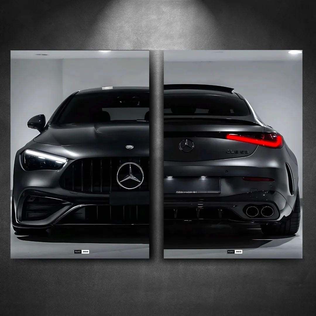 Tableau DUO NÉON Mercedes CLE 53 AMG - Marodeco