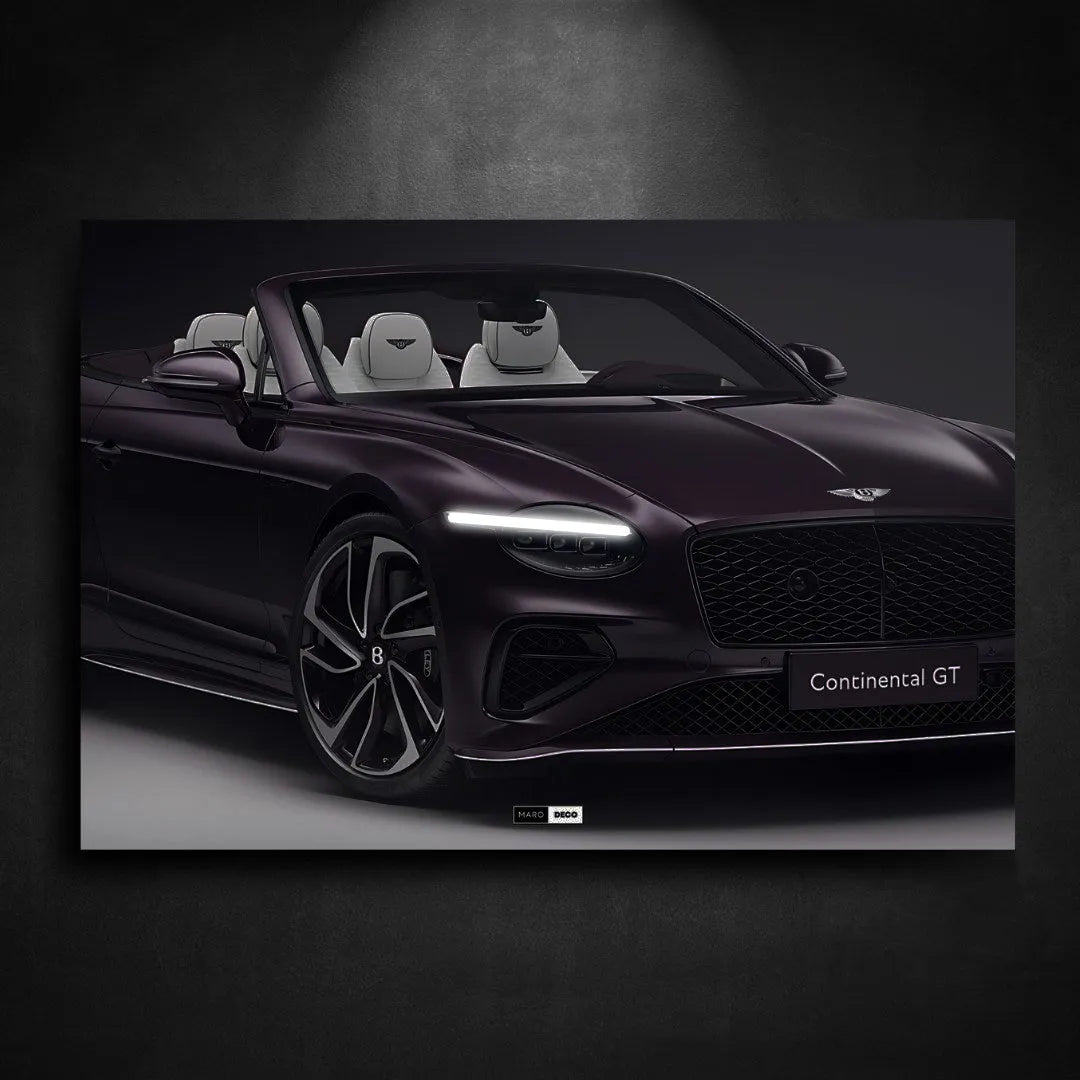 Tableau NÉON Bentley Continental GT Mulliner - Marodeco