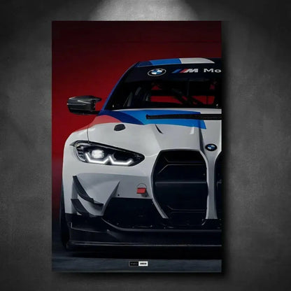 BMW M4 GT4 — Tableau Plexiglass pour décoration murale