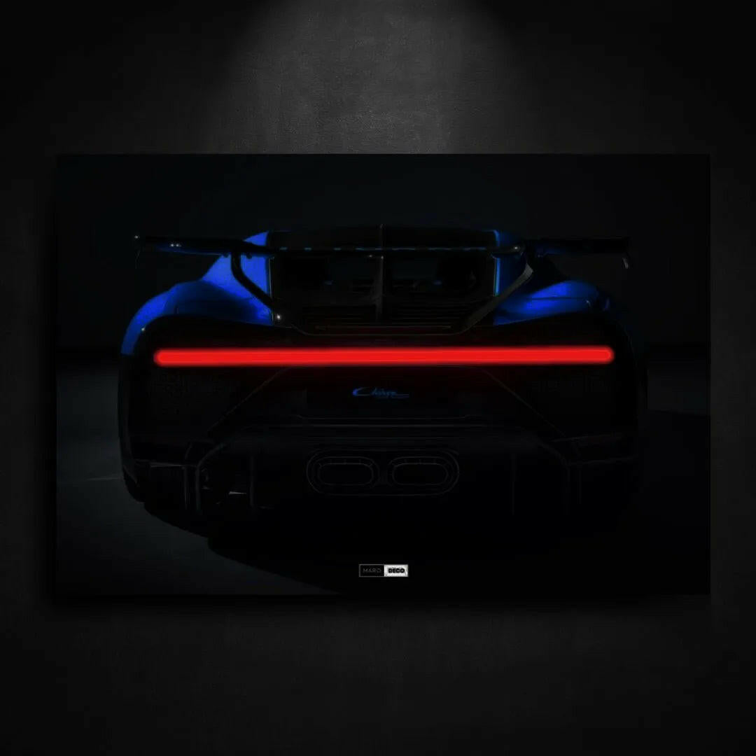 Tableau NÉON Bugatti Chiron Pur Sport - Marodeco