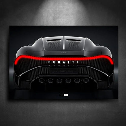 Tableau NÉON Bugatti La Voiture Noir - Marodeco