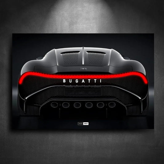 Tableau NÉON Bugatti La Voiture Noir - Marodeco