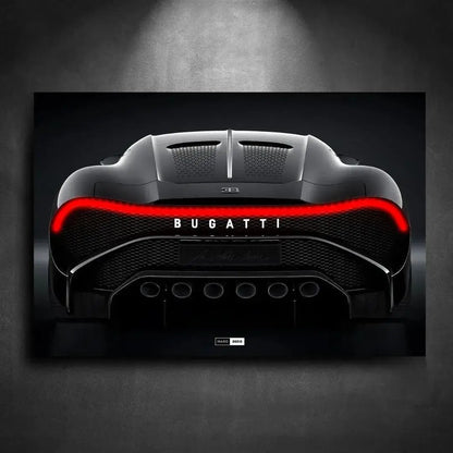 Tableau Bugatti La Noir en Plexiglass | Marodeco