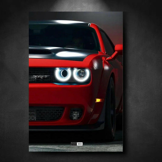 Tableau NÉON Dodge Challenger SRT Demon - Marodeco