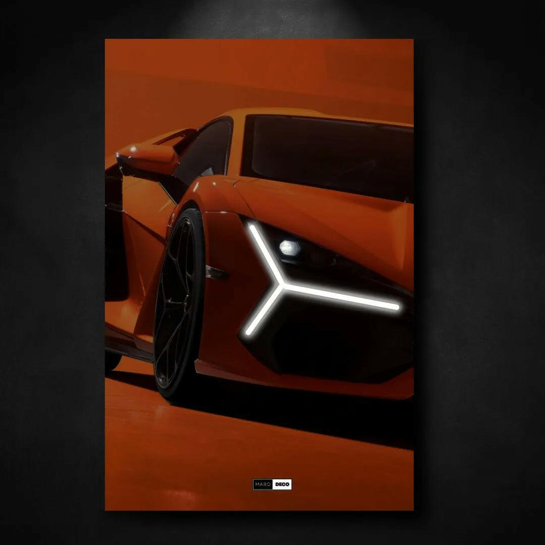 Tableau NÉON Lamborghini Revuelto - Marodeco