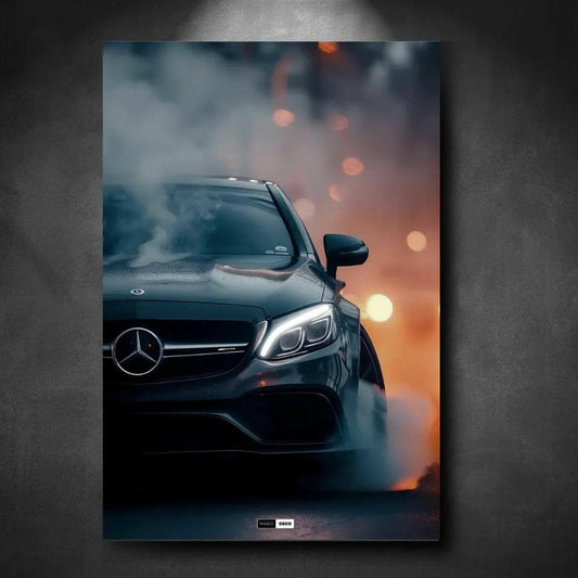Tableau NÉON Mercedes AMG C63 - Marodeco