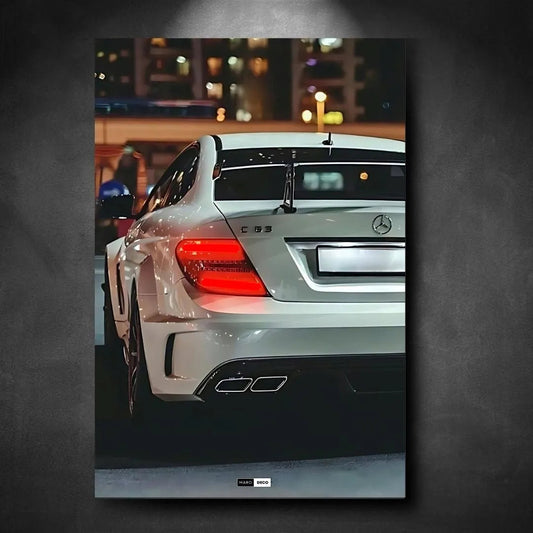 Tableau NÉON Mercedes C63 AMG Coupé - Marodeco