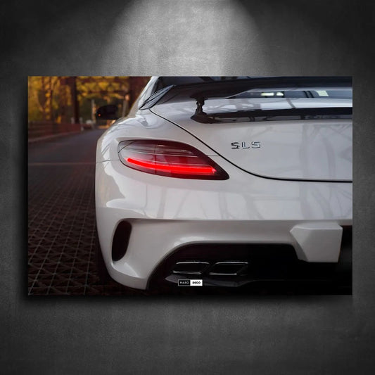 Tableau NÉON Mercedes SLS AMG Black Series - Marodeco