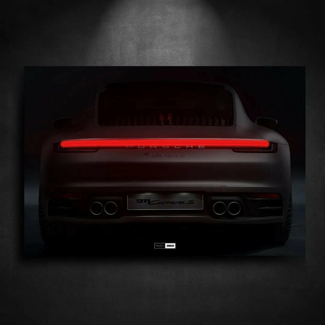 Tableau NÉON Porsche 911 Carrera 4S - Marodeco