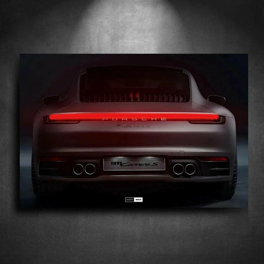 Tableau NÉON Porsche 911 Carrera 4S - Marodeco