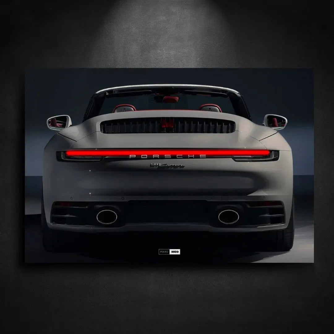 Tableau NÉON Porsche 911 Carrera S Cabriolet - Marodeco
