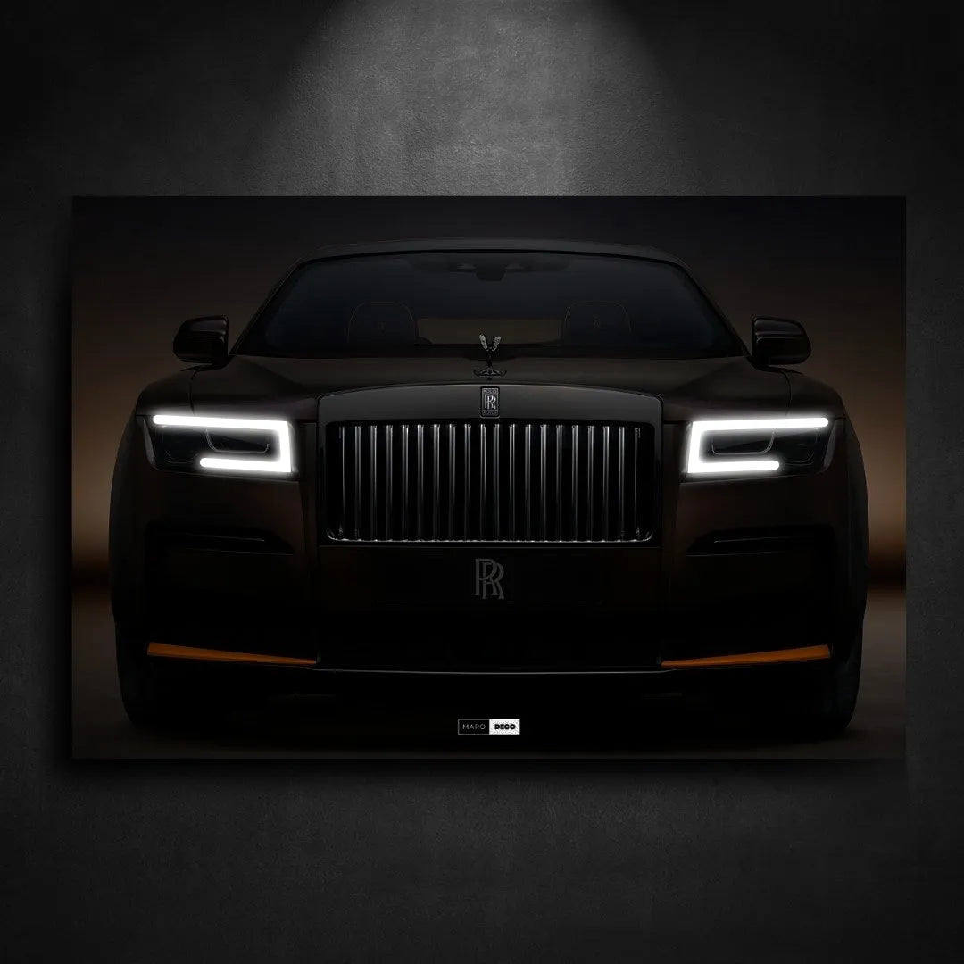 Tableau NÉON Rolls-Royce Black Badge Ghost - Marodeco
